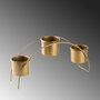 Aberto Design GED-012 Accesorio Decorativo de Metal Dorado
